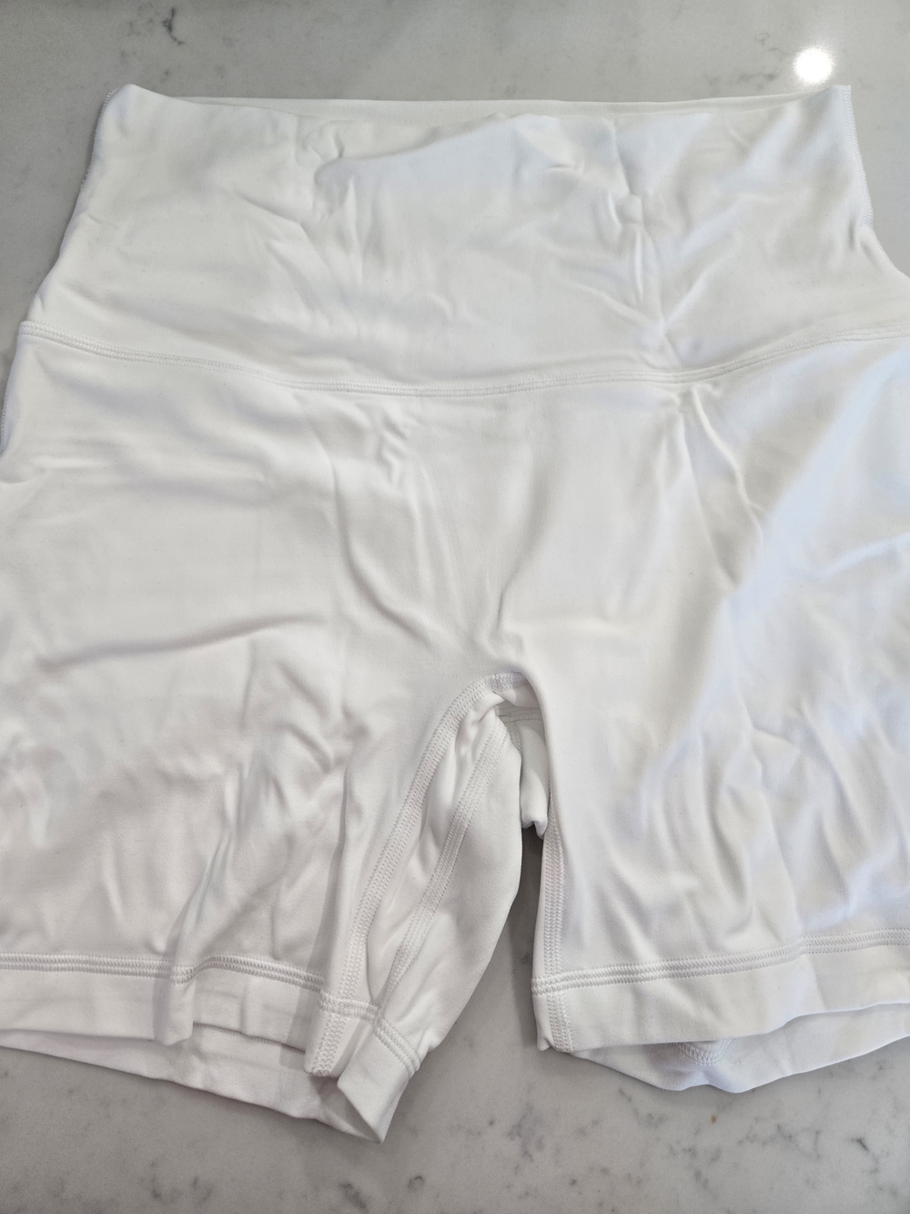 Lululemon Align 6" Biker Shorts- White